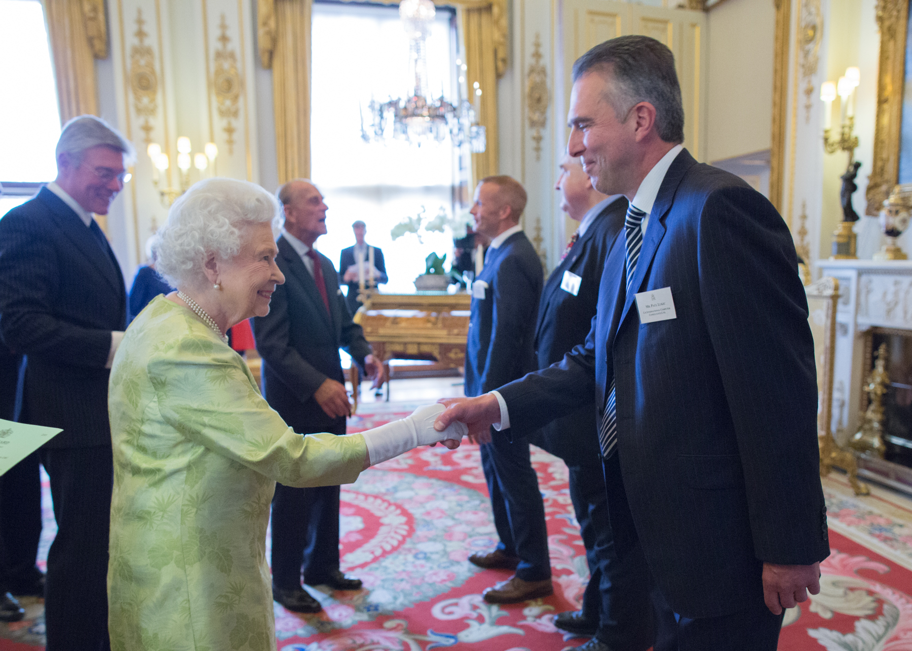 HRH The Queen & CEO & Chairman Paul Lukic